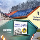 <b>Er steht wieder da!</b> Der neue Container für Altpapier steht jetzt direkt auf einem der Parkplätze der Tierherberge an der Weiberrast (Foto © Paul Ehrenreich)