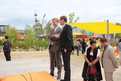 Stefan Eisenmann und Dr. Sebastian Brandmayr bei der Eröffnung der NiP 2017