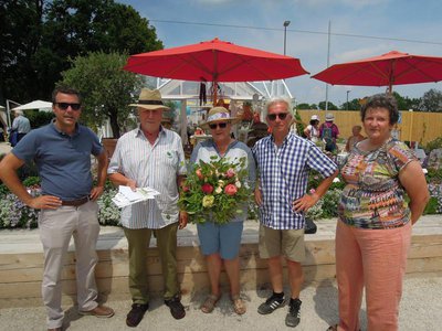 Erster Bürgermeister Thomas Herker, Herbert Krapf, Rita Krapf, Walter Karl und Eva Linder (v.l.)