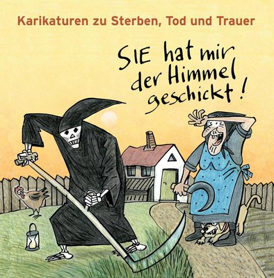 Titelbild zum Ausstellungskatalog: Karikatur von Barbara Henninger