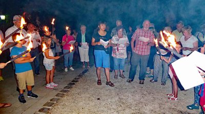 Fackeln dienten zur Beleuchtung