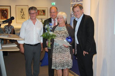 von links: Florian Weiß, Otto Marchner, Isolde Sarauer und BLSV-Vizepräsident Bernd Kränzle