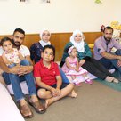 Mahmoud (rechs) und Ahmad mit hren Familien