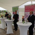 Bestens gelaunt beim Pressetermin: Thomas Herker, Helmut Brunner und Roland Albert (v.l.)