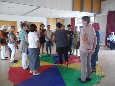 Kennenlern-Spiel beim Frauenbegegnungsabend