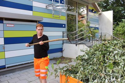 Bis zu seiner Ausbildung kann Florian Weingartner schon Geld als Ferienjobber verdienen