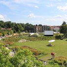 Blick vom Hopfenturm auf den Bürgerpark