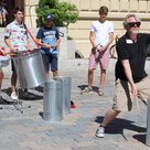 Musik auf Abflussrohren in der städtischen Musikschule