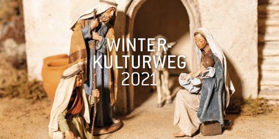Kunstvolle Krippen beim Winterkulturweg 2021