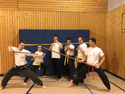 MTV Kung Fu Sportler bei der Vorbereitung zur im Dezember anstehenden Gürtelprüfung