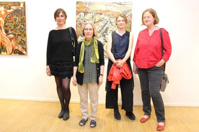 Künstlerinnen unter sich (von links): Ida Ozbolt, Carine Raskin-Sander, Eveline Reinholz und Beatrix Eitel