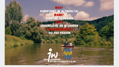 Mit dem Jugendwerk auf Kanufahrt ins Altmühltal