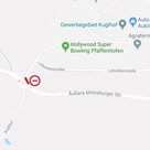 Am 1. und 2.  August ist der Kreisel am Kuglhof stadteinwärts nicht befahrbar. Der Verkehr wird über das Gewerbegebiet umgeleitet.