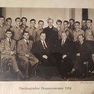Bruno Raschke (ganz links stehend) wurde mit der FSV-Mannschaft 1952 Oberbayerischer Gruppenmeister