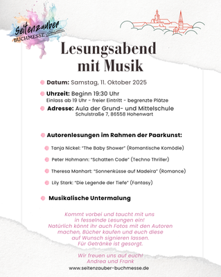 Lesungsabend in Hohenwart – Literatur & Musik im Rahmen der Paarkunst