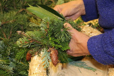 Adventskränze binden