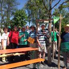 Teilnehmer der Esperanto-sprachigen Führung durch die Gartenschau 2017 in Pfaffenhofen