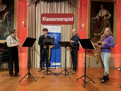 Städtische Musikschule: Saxndi, wer nicht übt, der  lernt es nie