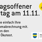 Am Sonntag, den 11. November 2018 ist es wieder soweit: Die Stadtwerke stehen Ihnen mit Rat und Tat zur Verfügung - Jetzt letzte Stromrechnung mitbringen!