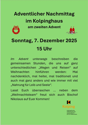 Adventlicher Nachmittag im Kolpinghaus
