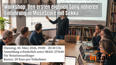Den ersten eigenen Song notieren: Eine Einführung in MuseScore mit Sirkka
