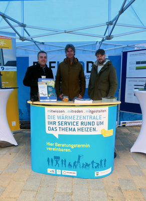 Wärmezentrale bei der Martini-Dult Herbst 2025