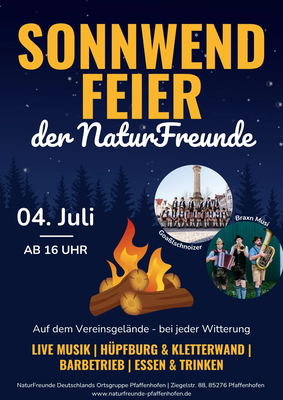 Sonnwendfeier der NaturFreunde Pfaffenhofen