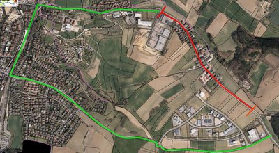 Vollsperrung Schweitenkirchener Straße zwischen Weihern und Gewerbegebiet Kuglhof vom 12. bis 14. Dezember