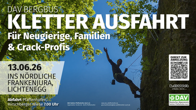 Bergbus 2026: Kletterausfahrt ins nördliche Frankenjura