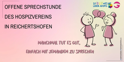 Jetzt auch in Reichertshofen – Offene Sprechstunde des Hospizverein Pfaffenhofen e.V.
