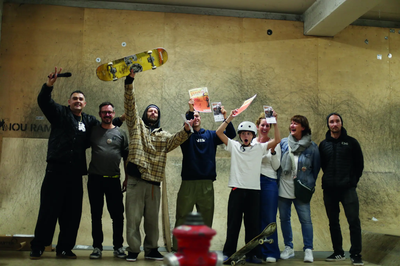 Foto 1: die Gewinner des letztjährigen Beatboard bei der Siegerehrung 