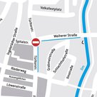 Wasserversorgungsunterbrechung in Teilabschnitt der Türltorstraße und in der Weiherer Straße .