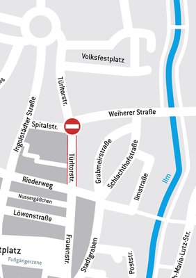 Am Dienstagabend muss wegen Leitungsarbeiten die Wasserversorgung in der Türltorstraße zwischen Spitalstraße und Riederweg unterbrochen werden.