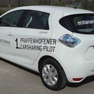 Das 1. Pfaffenhofener Carsharing geht am Stand der Stadtwerke auf der Maidult an den Start.