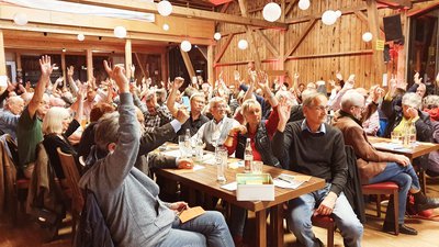 Jahreshauptversammlung der Bürgerenergie-Genossenschaft Pfaffenhofen 2019 im Stockerhof