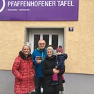 (v.l.) Petra Eidenberger (Leitung Tafel), Erich Schlotter (Vorsitzender des Fördervereins Tafel) und Stefanie Färber (Elternbeirat Kindergarten Maria Rast).