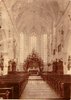   Blick auf den Altarraum und das Kirchenschiff um 1905