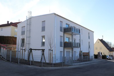 In der Wolfstraße hat die WBG im vergangenen Jahr acht neue Wohnungen in Modulbauweise errichtet