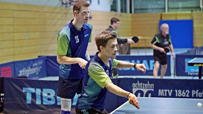 Marcel Plagemann und Maximilian Pflügler sorgten im Doppel für den ersten Punkt.