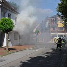 +++ AUSGEDEHNTER GEBÄUDEBRAND IN DER INNENSTADT +++