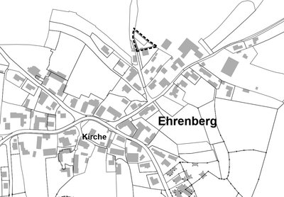 Aufstellung der Innenbereichssatzung Nr. 10 „Am Kreuzberg in Ehrenberg“