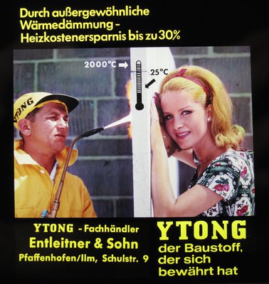 Werbung für Wärmedämmung in den 1960er Jahren