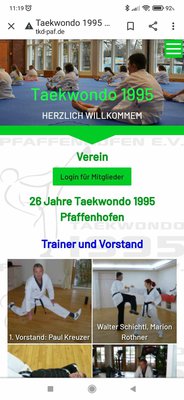 Der TKD 1995 Pfaffenhofen präsentiert sich mit neuer Webseite