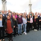 Die Teilnehmer der Stadtratsklausur Klimaschutz auf der Dachterrasse des Hotel Alea City
