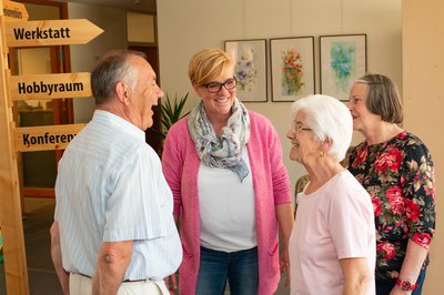 Heidi Andre mit „Ihren“ Senioren
