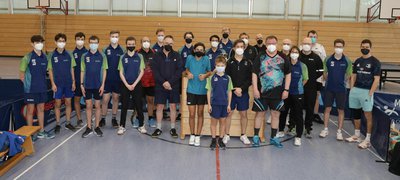 Alle Teilnehmer der Vereinsmeisterschaften der Tischtennis-Abteilung des MTV Pfaffenhofen.