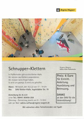 Schnupperklettern