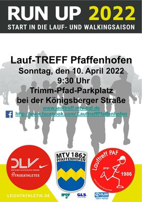 „run up“ - Start in die Lauf- und Walkingsaison 2022