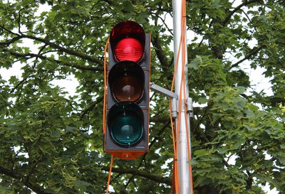 Ampel am Bahnhof abgeschaltet