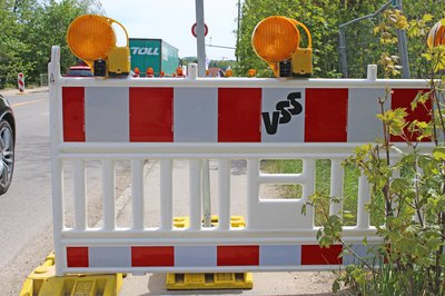 Bauarbeiten in der Niederscheyerer Straße